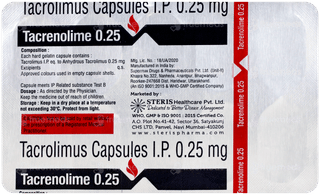 Tacrenolime 0.25 Capsule 10